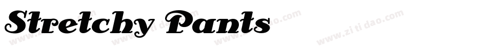 Stretchy Pants字体转换